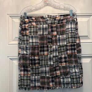 Tweeds 100% Cotton Madras Print Mini Skirt size‎ 8